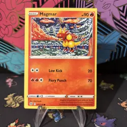ERROR Magmar | Square Cut Alignment Dot | Error Pokemon Card | Shinji Kanda - Image 1