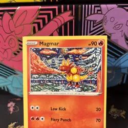 ERROR Magmar | Square Cut Alignment Dot | Error Pokemon Card | Shinji Kanda - Image 2