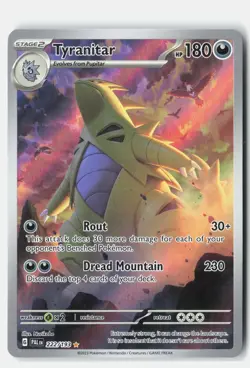 Tyranitar 222/193 Illustration Rare Paldea Evolved Pokemon Holo NM Nurikabe - Image 1