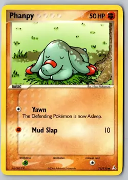 Pokemon: Phanpy Common Holon Phantoms 75/110 LP - Image 1