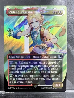 Zidane, Tantalus Thief (Borderless) (Surge Foil) Final Fantasy Foil - Image 1