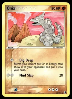Onix Unseen Forces Common 65/115 2005 Pokemon TCG - Image 1