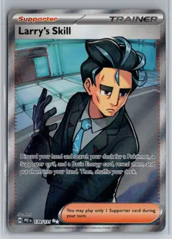 Larry's Skill 139/131 Ultra Rare Prismatic Evolutions Pokemon Holo Near Mint - Image 1