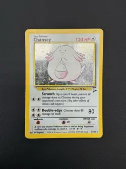 The Pokemon Company Pokemon TCG Chansey 003/130 Base Set 2 Holo Rare English - Image 1