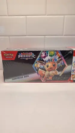 Pokemon Prismatic Evolutions Surprise Box & Booster Sam's Club Bundle NEW SEALED - Image 2