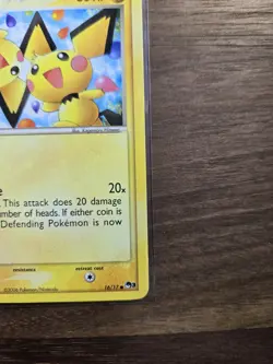 Pokemon TCG Pichu Bros. 16/17 POP Series 3 Holo Promo Rare Basic 60 HP EN 2006 - Image 4