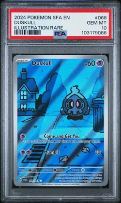 2024 POKEMON SFA EN-SHROUDED FABLE ILLUSTRATION RARE #068 DUSKULL PSA 10 - Image 1