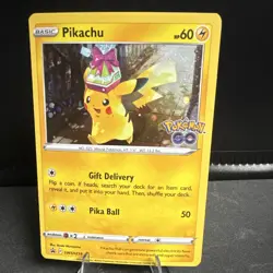 The Pokemon Company Pikachu Pokemon GO Promo Holo ENG 60HP 2022 - Image 1
