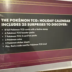 Pokemon TCG 2025 Holiday Calendar Box Sealed New Pokemon Advent Calendar - Image 2