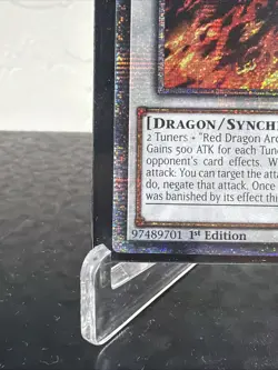 Konami Yu-Gi-Oh! TCG Red Nova Dragon BLZD-EN001 starlight Rare Holo 1st - Image 5