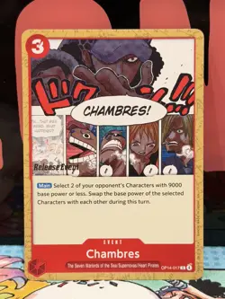 Chambres - One Piece - The Azure Sea's Seven Release Event Card -OP14-017 - Image 2