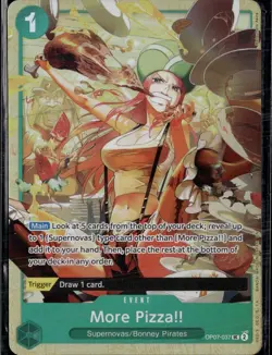More Pizza!! (Premium Card Collection -Best Selection ) OP07-037 One Piece Foil - Image 1