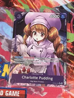 Charlotte Pudding OP08-067 Rare Alt Art Two Legends English NM FOIL - Image 1