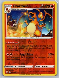 Charizard 025/185 Rare Vivid Voltage Pokemon Reverse Holo Near Mint - Image 1