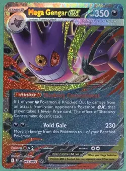 Pokemon Phantasmal Flames Mega Gengar ex #56/94 Double Rare TCG Pokemon Card - Image 1