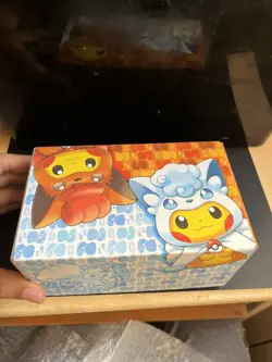 Poncho Wearing Pikachu/Alolan Vulpix & Vulpix Deck Box/Sleeves/Dividers No Cards - Image 3
