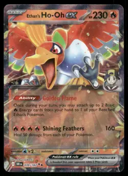Ethan's Ho-OH 039/182 Double Rare Holo Destined Rivals Pokemon TCG card - Image 1