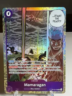 One Piece Card Game Mamaragan OP15-078 SR Foil Alt Art EN Enel NM - Image 1