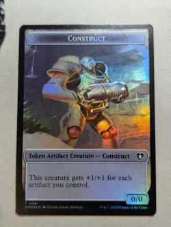 Token - Elemental & Construct - MTG - CMM 0026 & 0041 - FOIL - Image 2