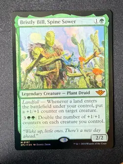Bristly Bill, Spine Sower -Outlaws of Thunder Junction PROMO FOIL (MTG) NM - Image 1