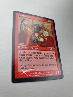 Warmonger - FOIL, MTG Mercadian Masques PROMO (1999) Common Red Creature NM - Image 2