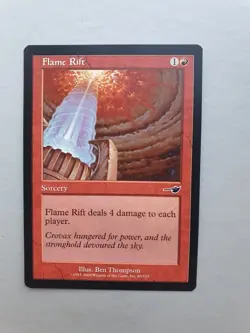 Flame Rift , MTG Nemesis (2000). Common Red Sorcery NM - Image 1