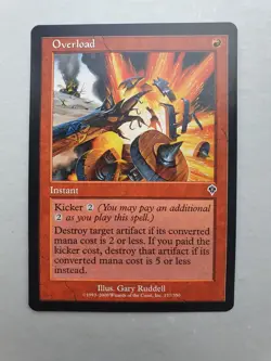 Overload , MTG Invasion (2000). Common Red Instant NM - Image 1