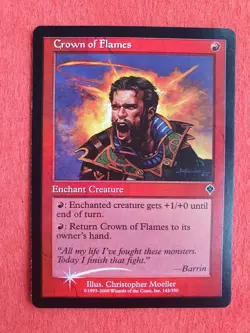 Crown of Flames FOIL , MTG Invasion (2000), Common Red Creature Excellent - Image 1
