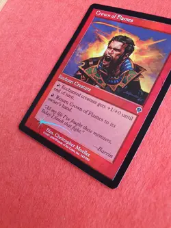 Crown of Flames FOIL , MTG Invasion (2000), Common Red Creature Excellent - Image 3