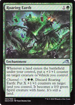 Roaring Earth 204 -Kamigawa: Neon Dynasty - HOLO - NM - Image 1