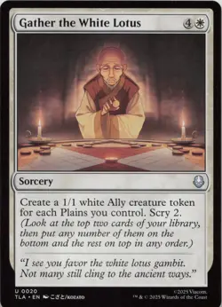 Gather the White Lotus U Avatar: The Last Airbender 20 NM MTG - Image 1