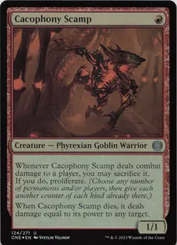 Cacophony Scamp - FOIL - U Phyrexia: All Will Be One 124 - MTG - Image 1