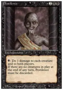 4x Pestilence ~ Moderately Played 3rd Edition Revised MTG Magic x4 4 UltimateMTG - Image 1