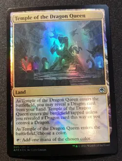 Temple Of The Dragon Queen - Foil - AFR - MTG - EN - NM - 260/281 - Image 1