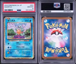 PSA10 Sequential Pokemon Card Classic Starter Trio Bulbasaur Charmander Squirtle - Image 4