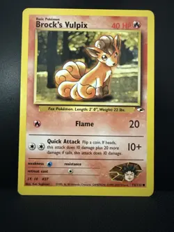 Pokemon TCG | Brock's Vulpix 73/132 | Gym Heroes Common | Lightly Played - Image 1