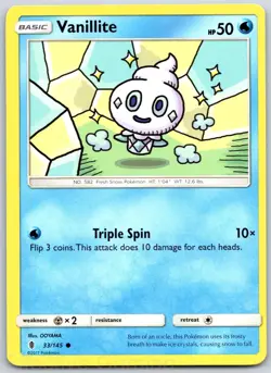 Vanillite 33/145 Common Guardians Rising Pokemon NM - Image 1