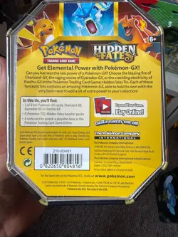 Pokemon TCG Hidden Fates Raichu GX Tin - Image 2