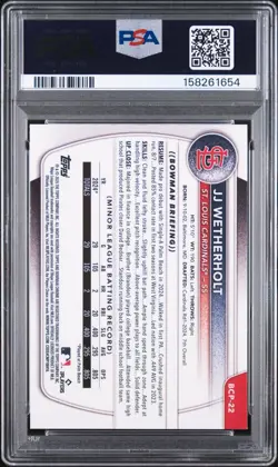 2025 Bowman Chrome JJ Wetherholt 1st • #BCP-22 • PSA 9 - Image 2