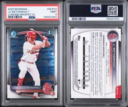 2025 Bowman Chrome JJ Wetherholt 1st • #BCP-22 • PSA 9 - Image 3