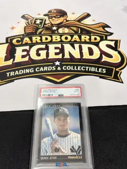 1993 Pinnacle 1st Round Draft Pick Derek Jeter #457 (RC) New York Yankees PSA 9 - Image 4