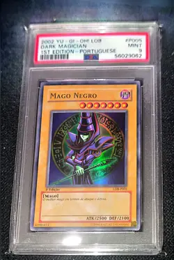 Yu-Gi-Oh! Dark Magician (Mago Negro) LDB-P005 1st PT Ultra Holo PSA 9 Portuguese - Image 1