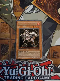 YUGIOH HORUS THE BLACK FLAME DRAGON LV4 SOD-EN006 RARE UNLIMITED ED LP/MP - Image 2
