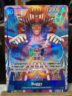 Buggy (051) (Alternate Art) OP09-051 Emperors in the New World Foil - Image 1