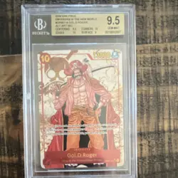 Bandai One Piece Gol.D.Roger Alt Art Emperors OP09-118 Beckett 9.5 - Image 1
