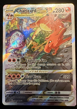 Pokemon TCG Charizard Vstar Sword & Shield Swsh262 Holo Promo good condition - Image 1