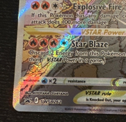 Pokemon TCG Charizard Vstar Sword & Shield Swsh262 Holo Promo good condition - Image 4