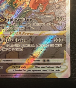 Pokemon TCG Charizard Vstar Sword & Shield Swsh262 Holo Promo good condition - Image 5