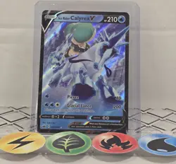 Pokemon TCG Ice Rider Calyrex V Chilling Reign 045/198 2021 NM - Image 1
