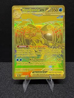 Pokemon Mega Greninja EX 122/086 Secret Rare Holo Full Art Stage 2 350 HP ENG - Image 1